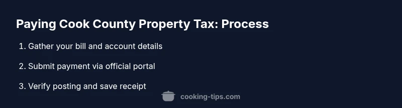 Process flow for paying Cook County property tax