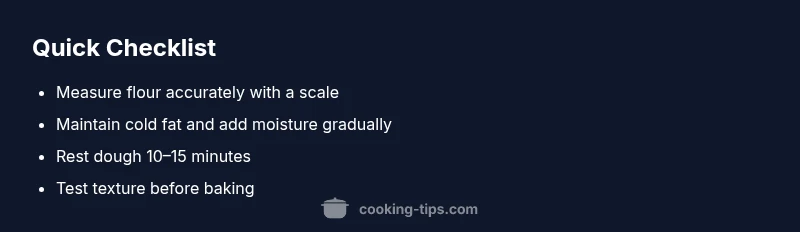 Checklist: Fix crumbly cookie dough