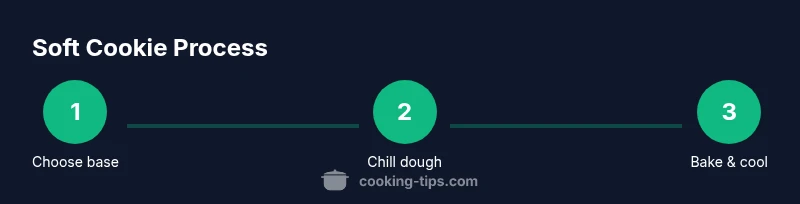 Illustration of soft cookie process