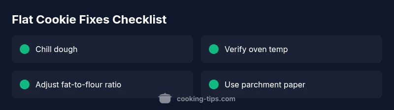 Checklist: Fix flat cookies