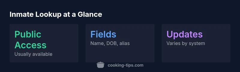 Infographic showing steps to search inmates in Cook County Jail